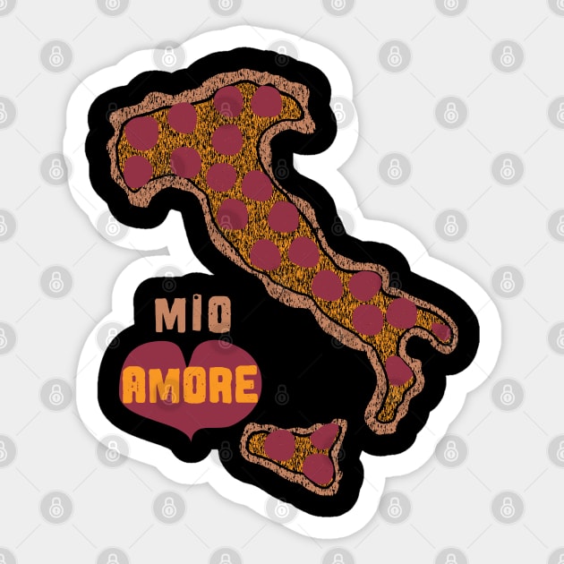 Italian Pizza Mio Amore Sticker by PelagiosCorner